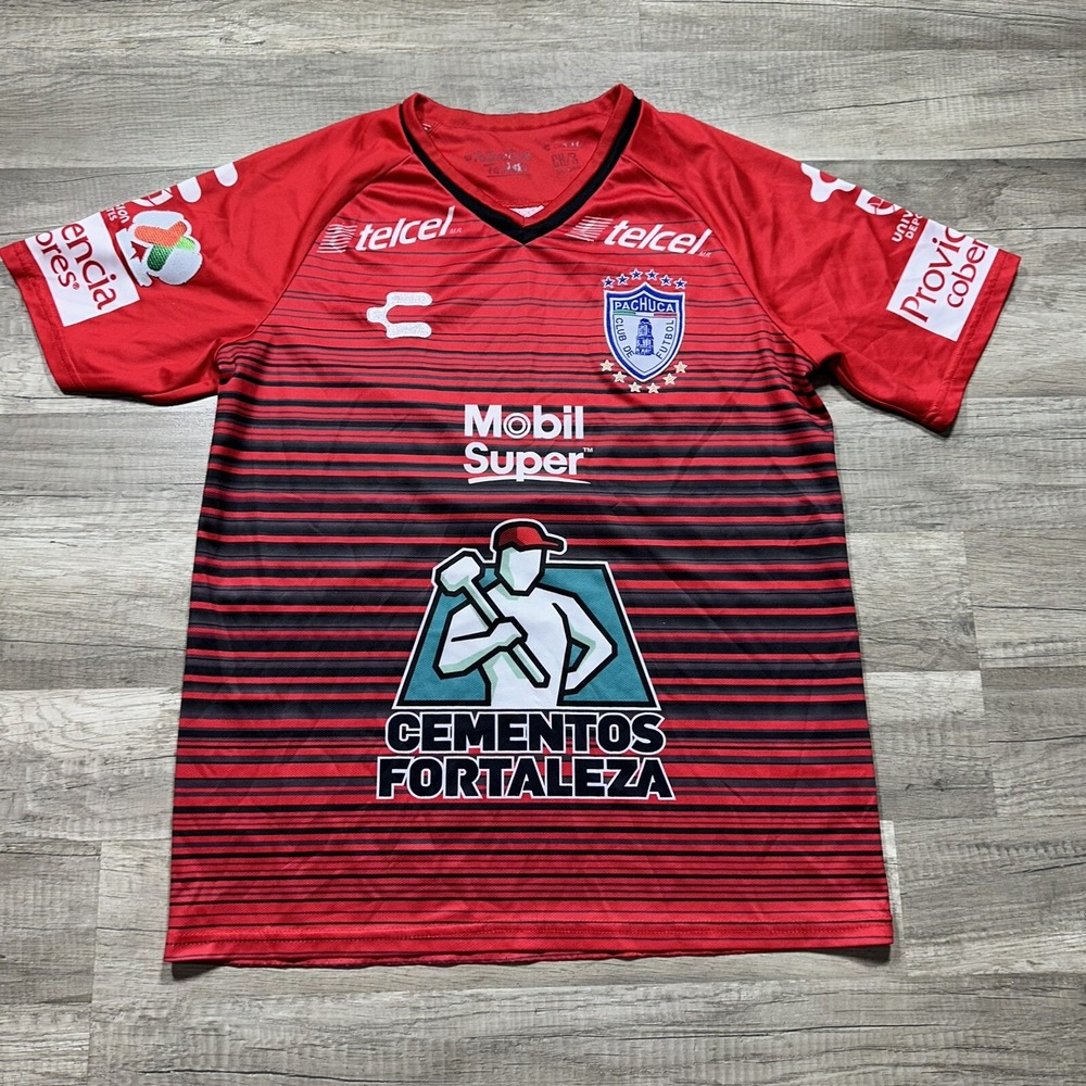 Pachuca FC Authentic CHARLY Jersey Size Small 2018-2019 Red #4‎